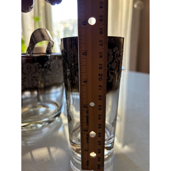 Silver Fade by Vitreon Queens Lusterware, ltd Bar Set - Picture 5 of 11